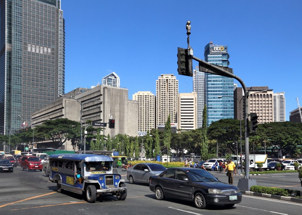Ayale Avenue in Business District of Manila