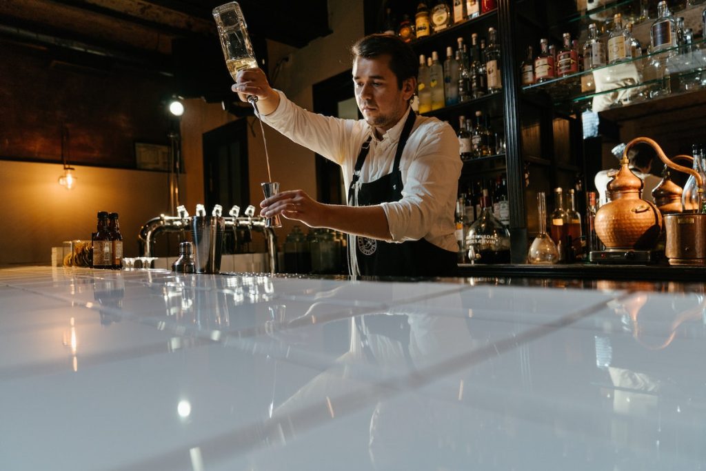 high-class bartender